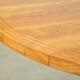 Exceptional fruitwood dining table set in art deco style, 1980s