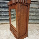 Antique medicine cabinet hanging cabinet Art Deco oak