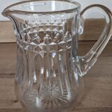Broc a eau et verre en cristal de baccarat modele piccadilly