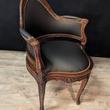 Louis XV armchair in Couillard style, from the 19th century.