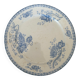 Old flat plate, light blue ironstone from Sarreguemines, model r.