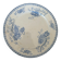 Old flat plate, light blue ironstone from Sarreguemines, model r.