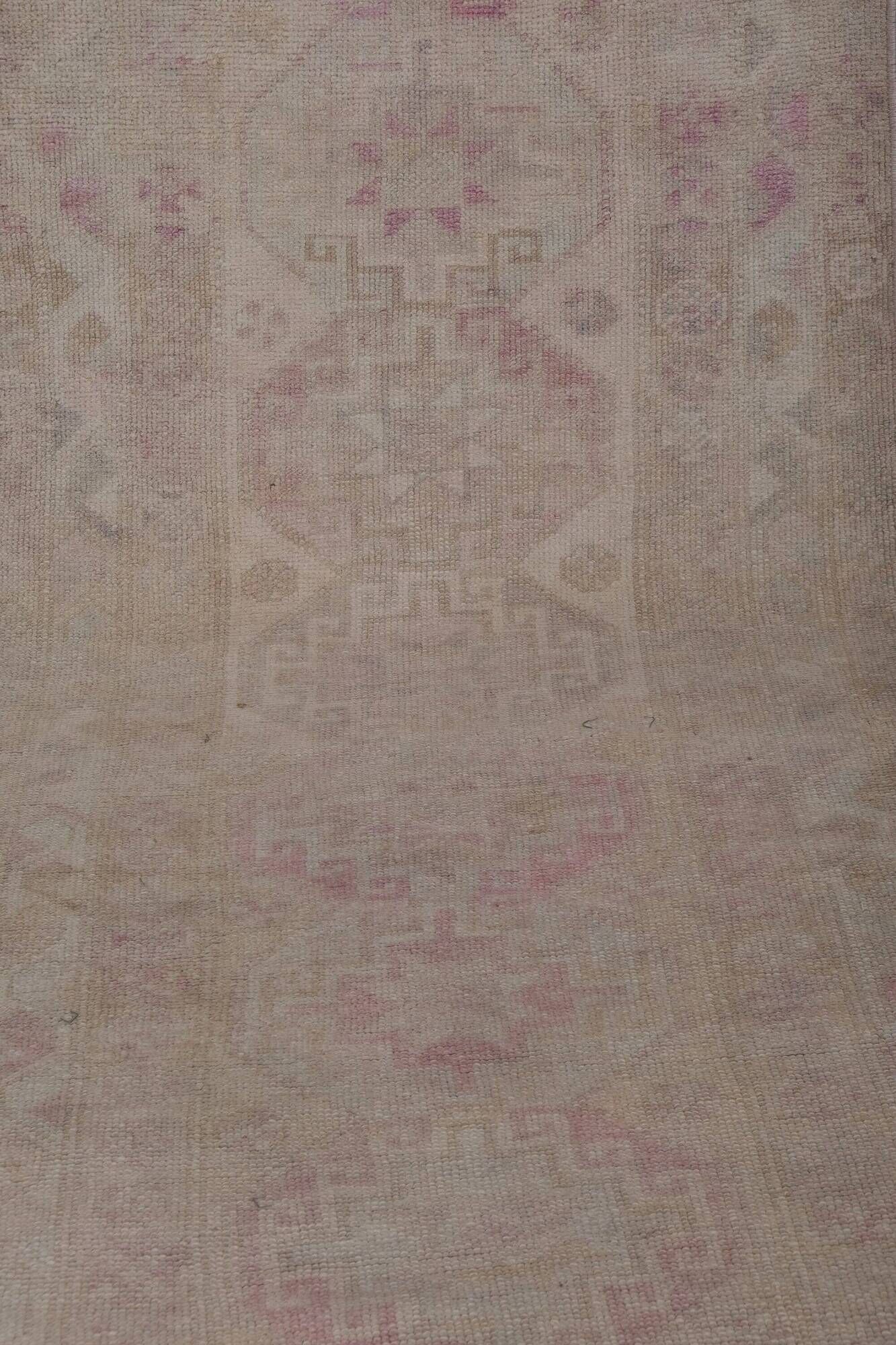 Vintage Turkish hallway rug 92x440 cm