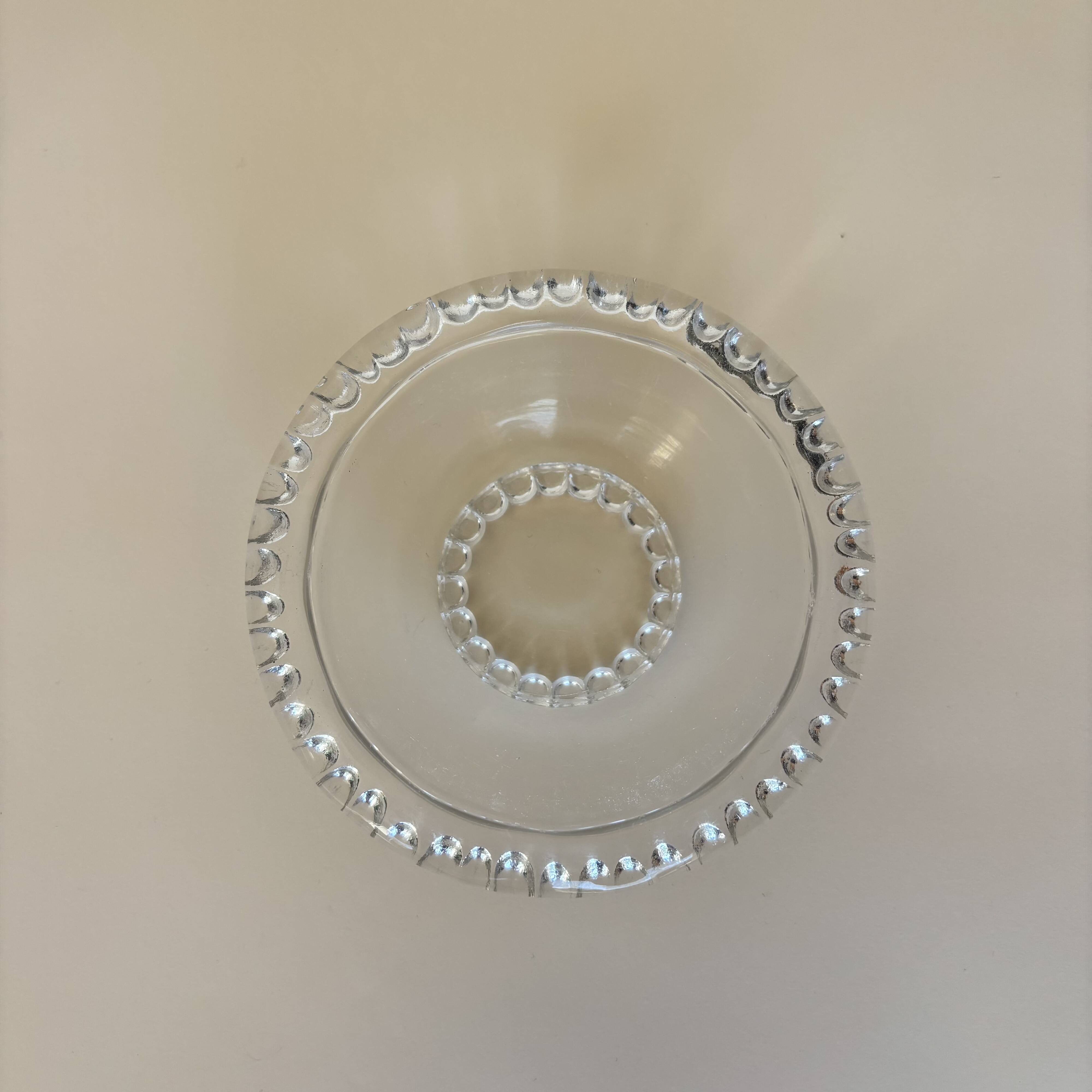 Set of 5 beaded glass bowls