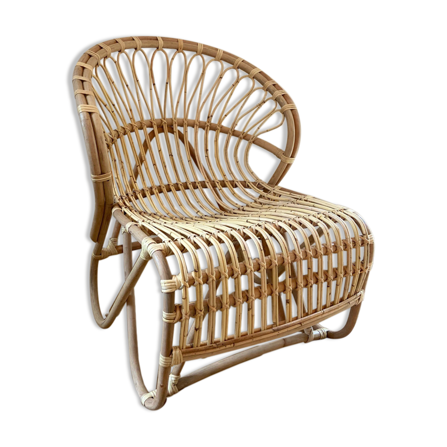 Rattan armchair