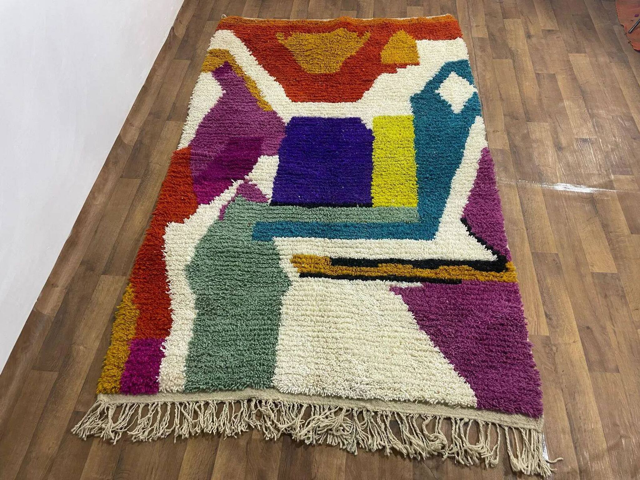 Tapis marocain en laine artisanale 2.5 x 1.5 m