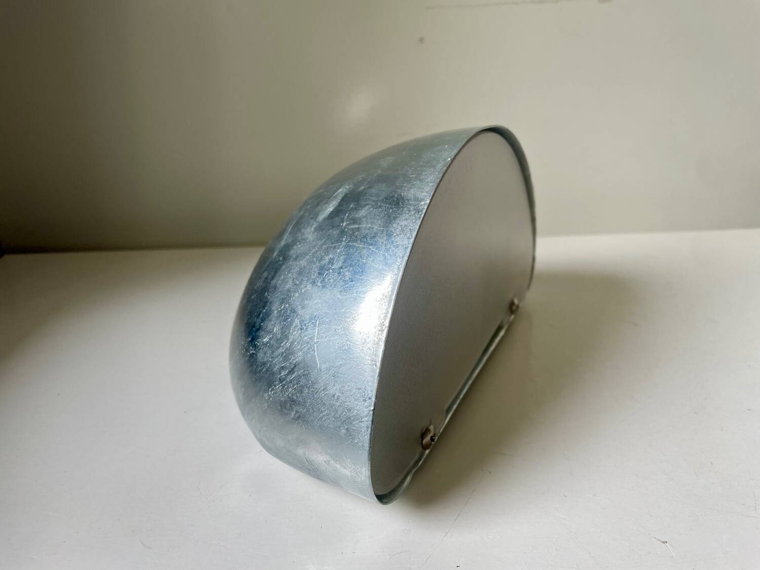 Danish Design Vintage Outdoor Wall Lamp in Galvanized Steel