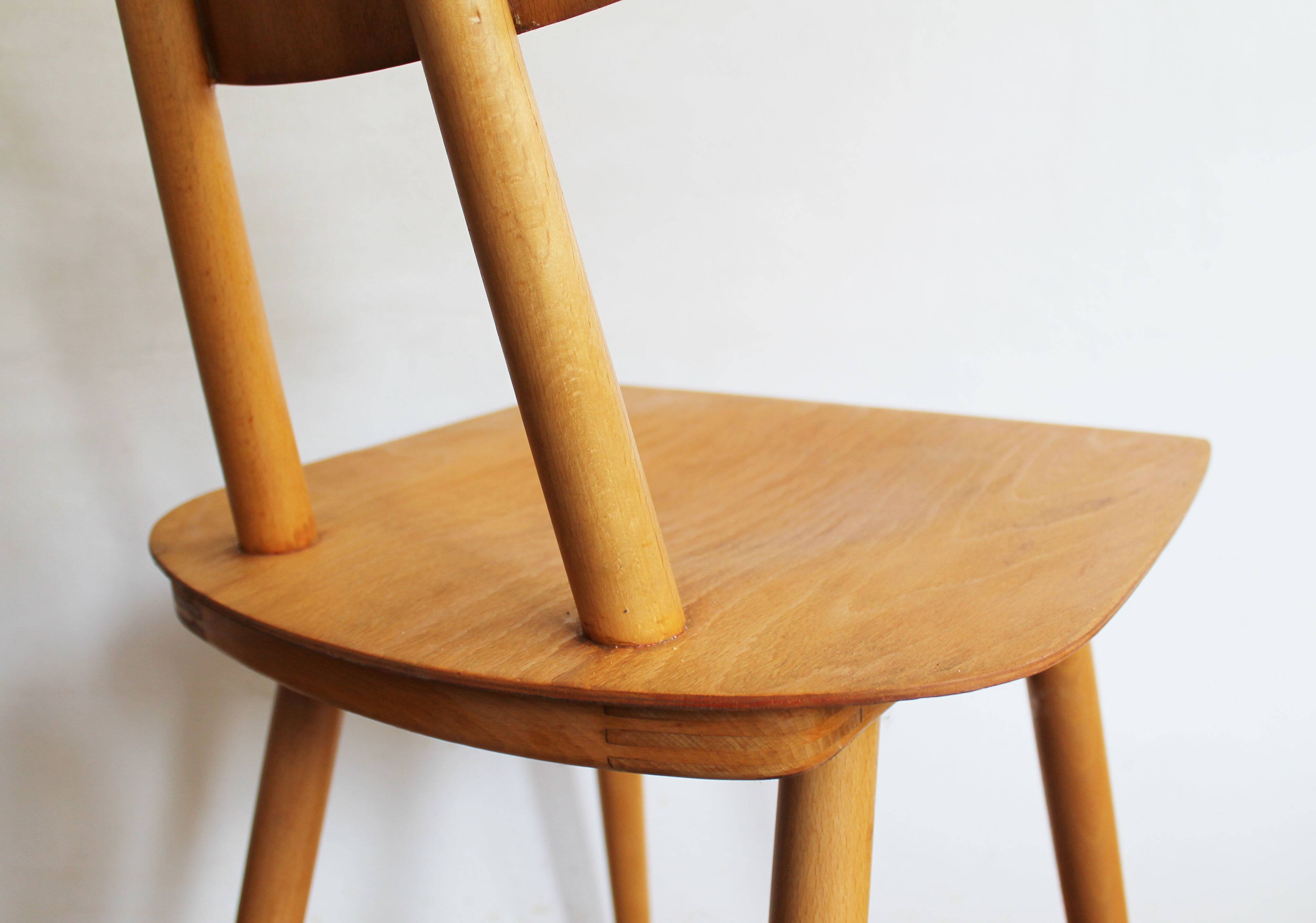 Pair of Dining Chairs by Antonin Suman for TON