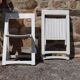 Garden furniture years 40 table and 4 chairs