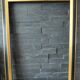 Wooden frame of black and gold color 63x46 cm