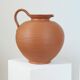 Pair of handcrafted terracotta vases from the mid-century.