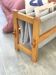 Magazine rack in wood and terry cloth, 1970