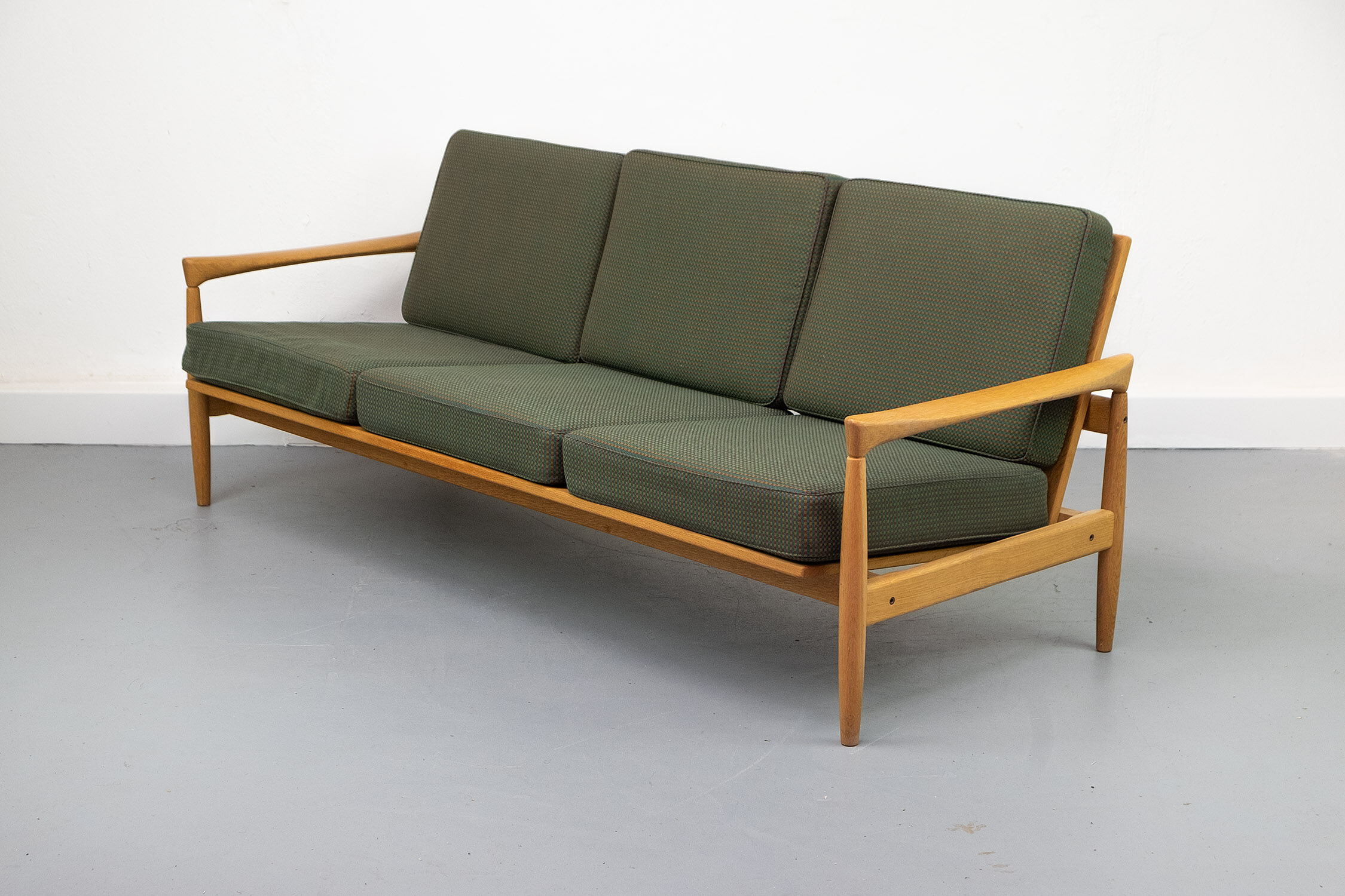 Vintage "Kolding" Sofa in Oak by Erik Wørtz for Ikea, 1960s
