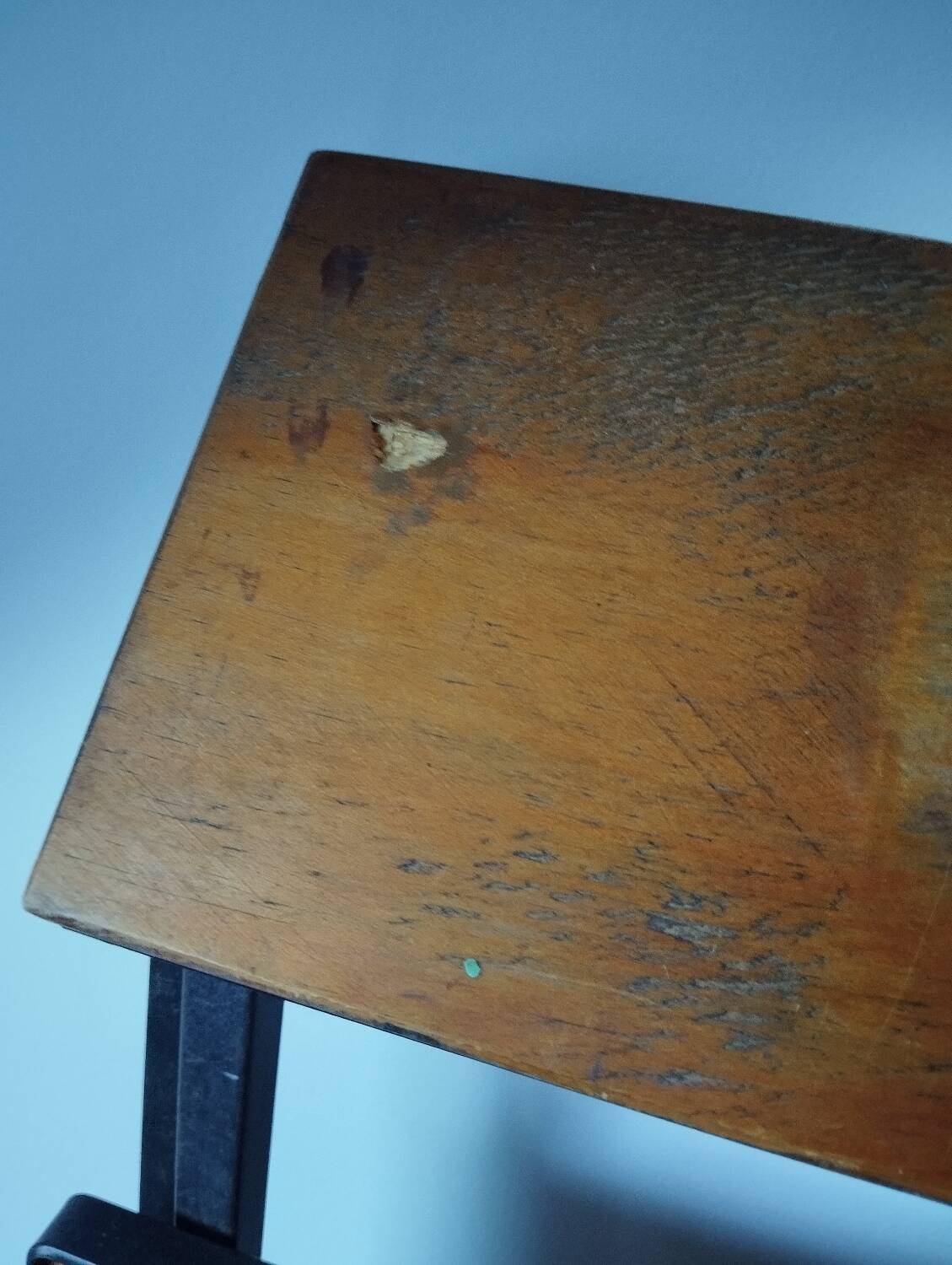 Escabeau métal et bois