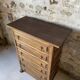 Scottish chest of drawers in olive wood – 6 drawers