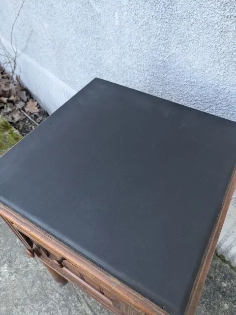 Nightstand, black bedside table