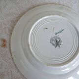 5 assiettes plates terre de fer Moulin des Loups Aubépine