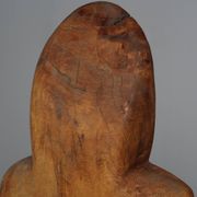 Carved wood sculpture group “Family” by Roland Lavianne, France, 1970s