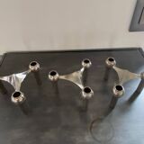 Set of 3 modular candlesticks nagel s22 vintage 1970