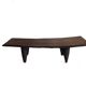 Senoufo vintage slim coffee table l: 110cm – handmade solid wood bench