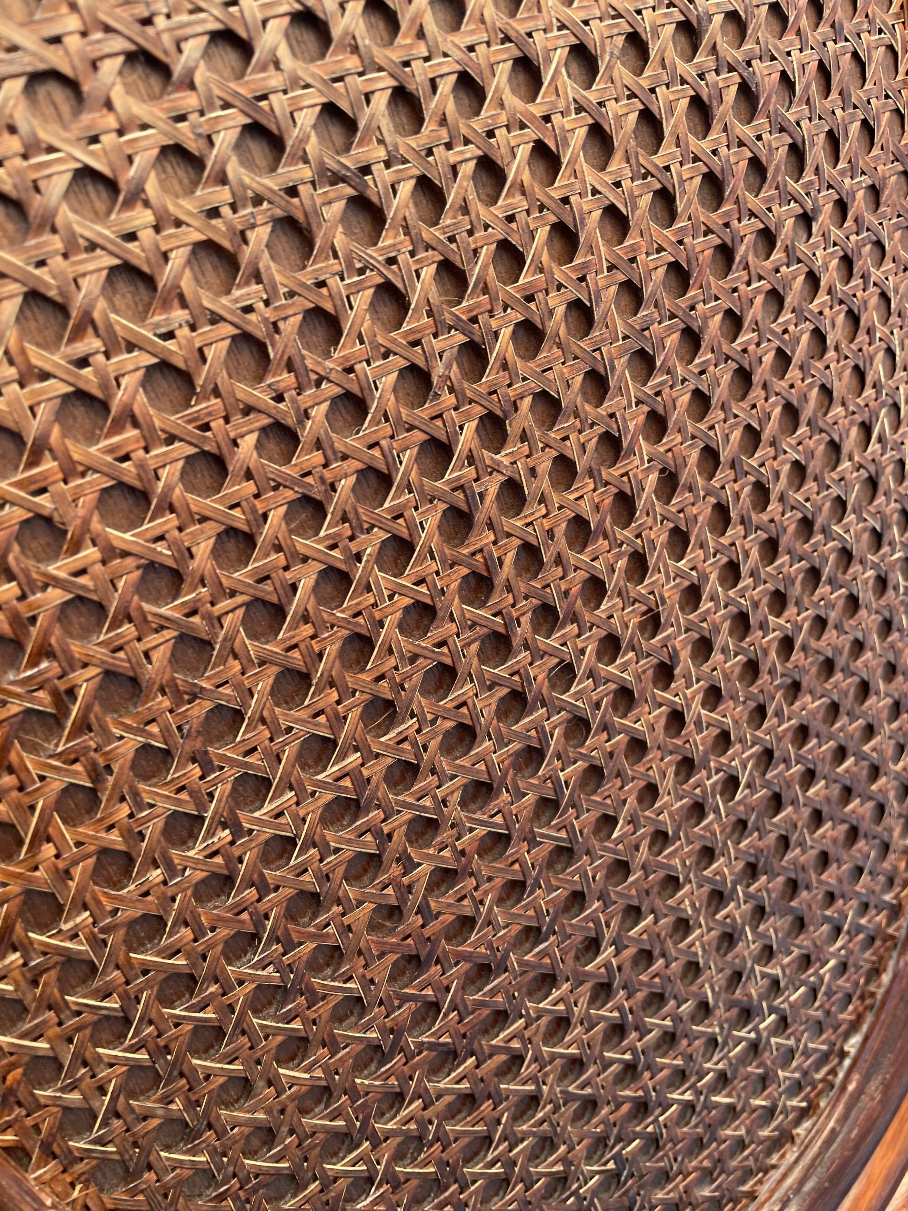 Vintage rattan headboard vintage