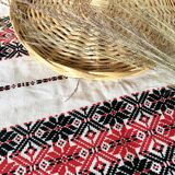 Centre de table en coton tissé 40 X 86