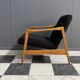 Black Boucle fabric chair 1970s