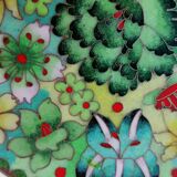 Assiette cloisonnée