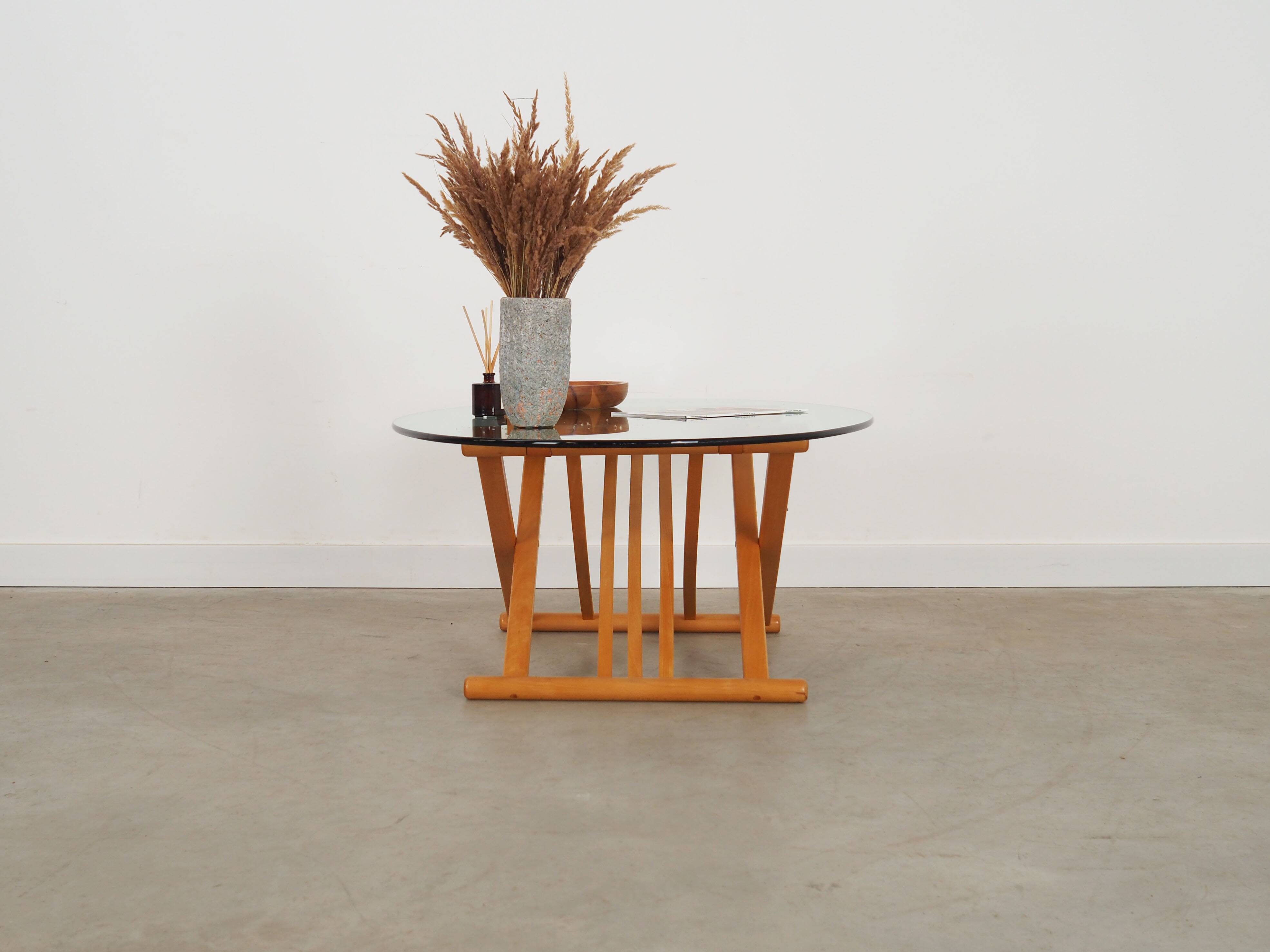 Beech coffee table, Danish design, 1990s, designer: Andreas Hansen, production: Haslev Møbelsnedkeri