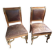 Pair de feuteils en cuir