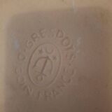 Ancient stoneware dish Digoin France