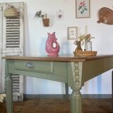 Art Deco table with extension