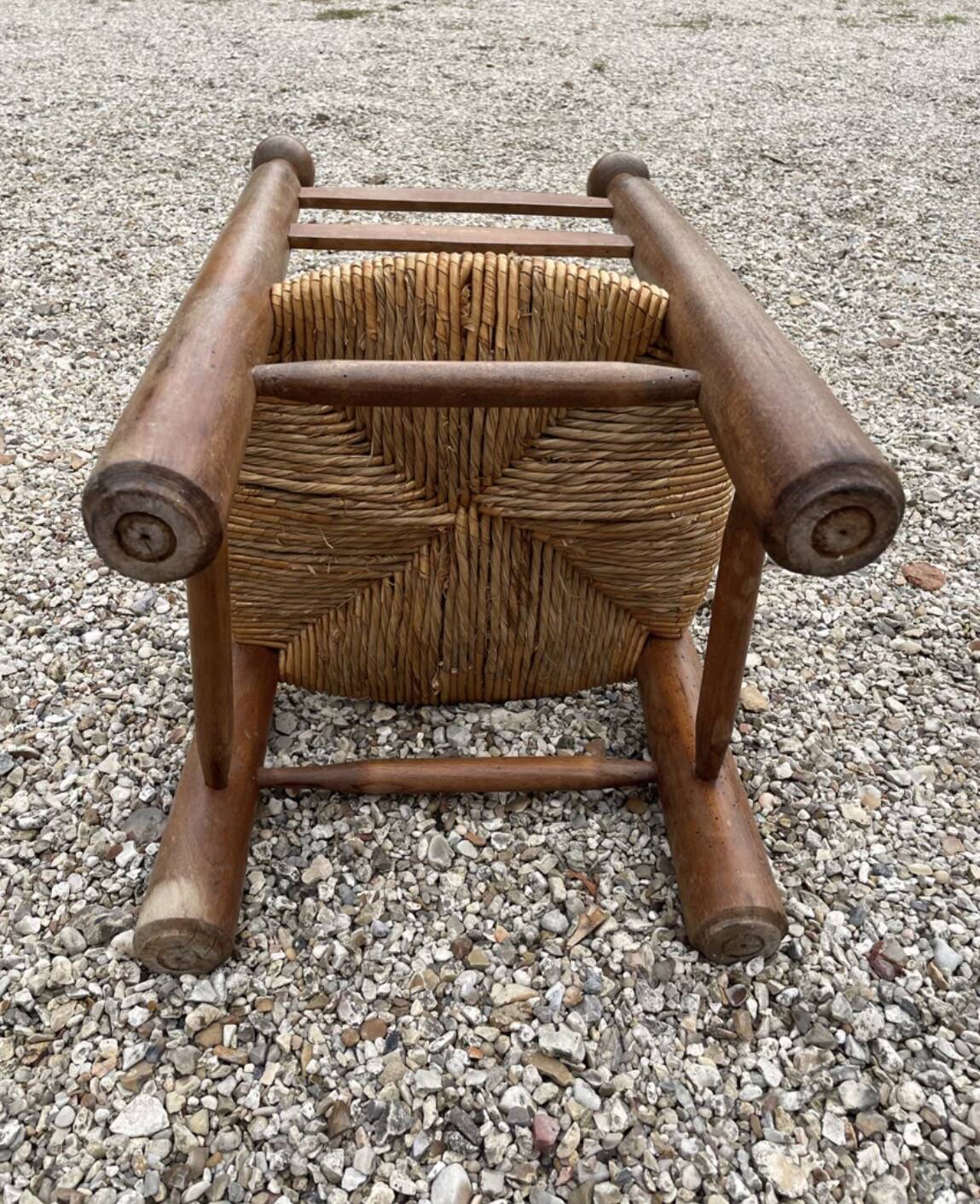 Brutalist chair attributed to Charles Dudouyt