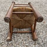 Brutalist chair attributed to Charles Dudouyt