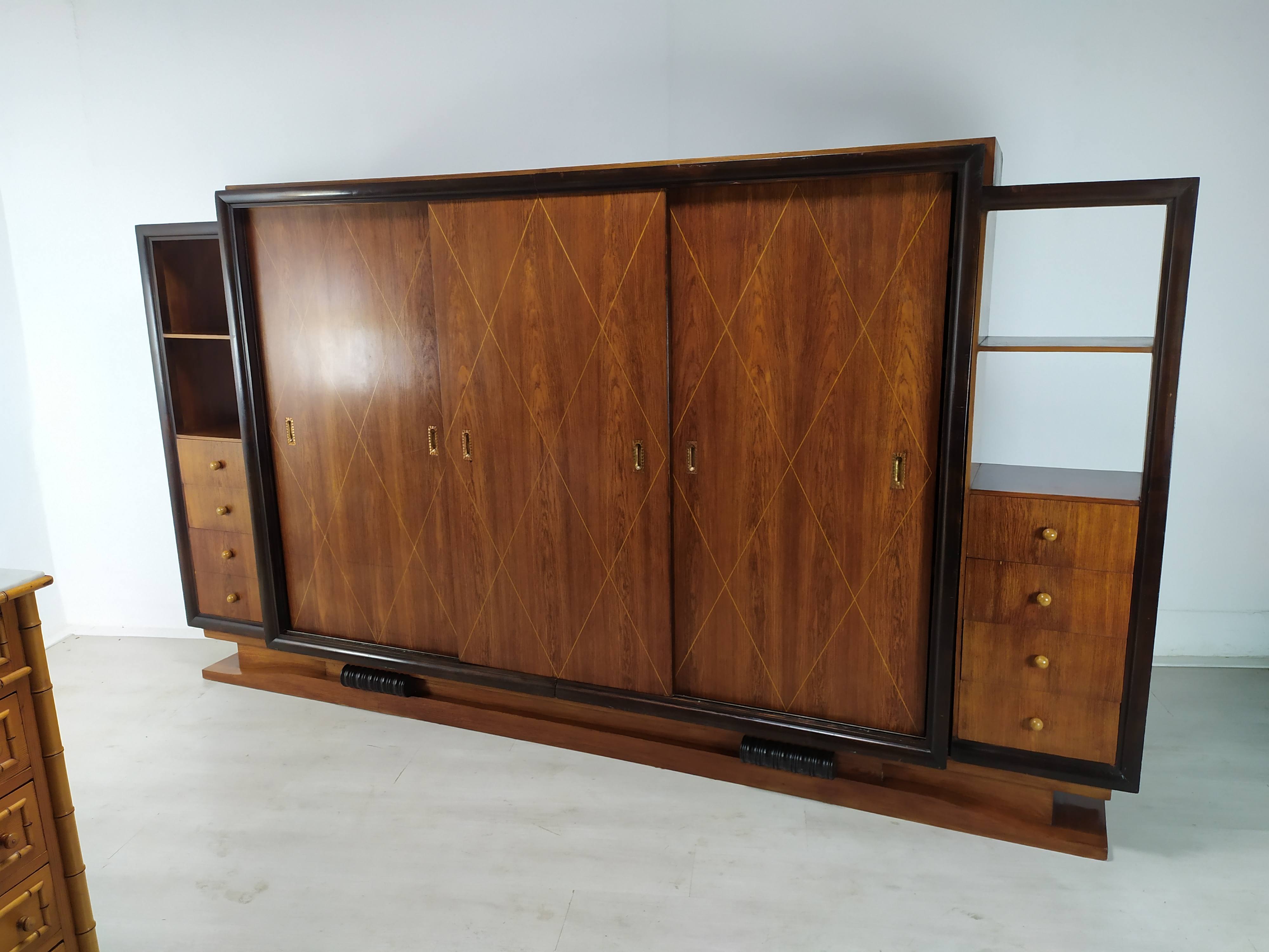 Art Deco library cabinet