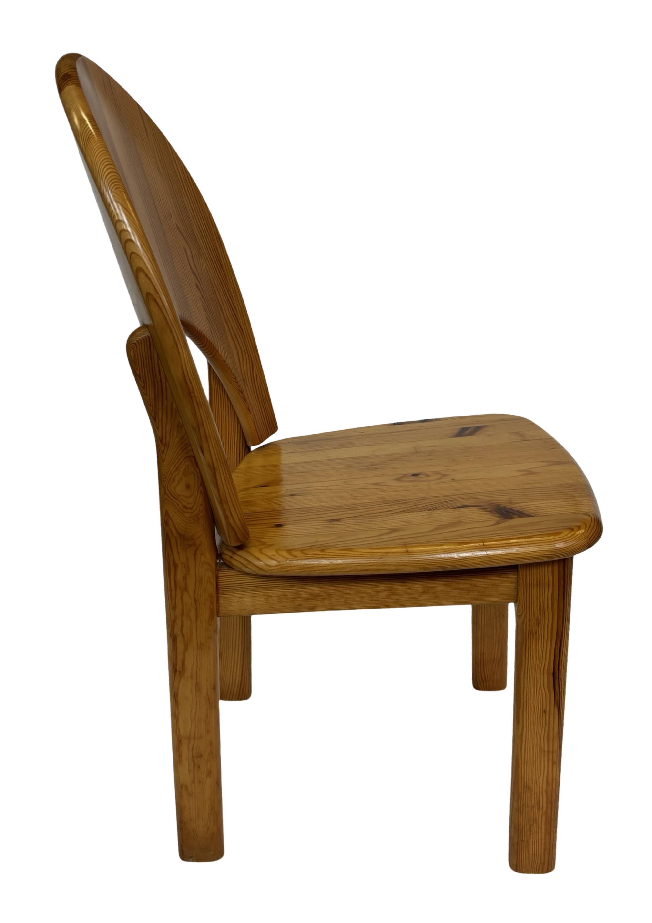 Vintage Rainer Daumiller pine chair minimalist design