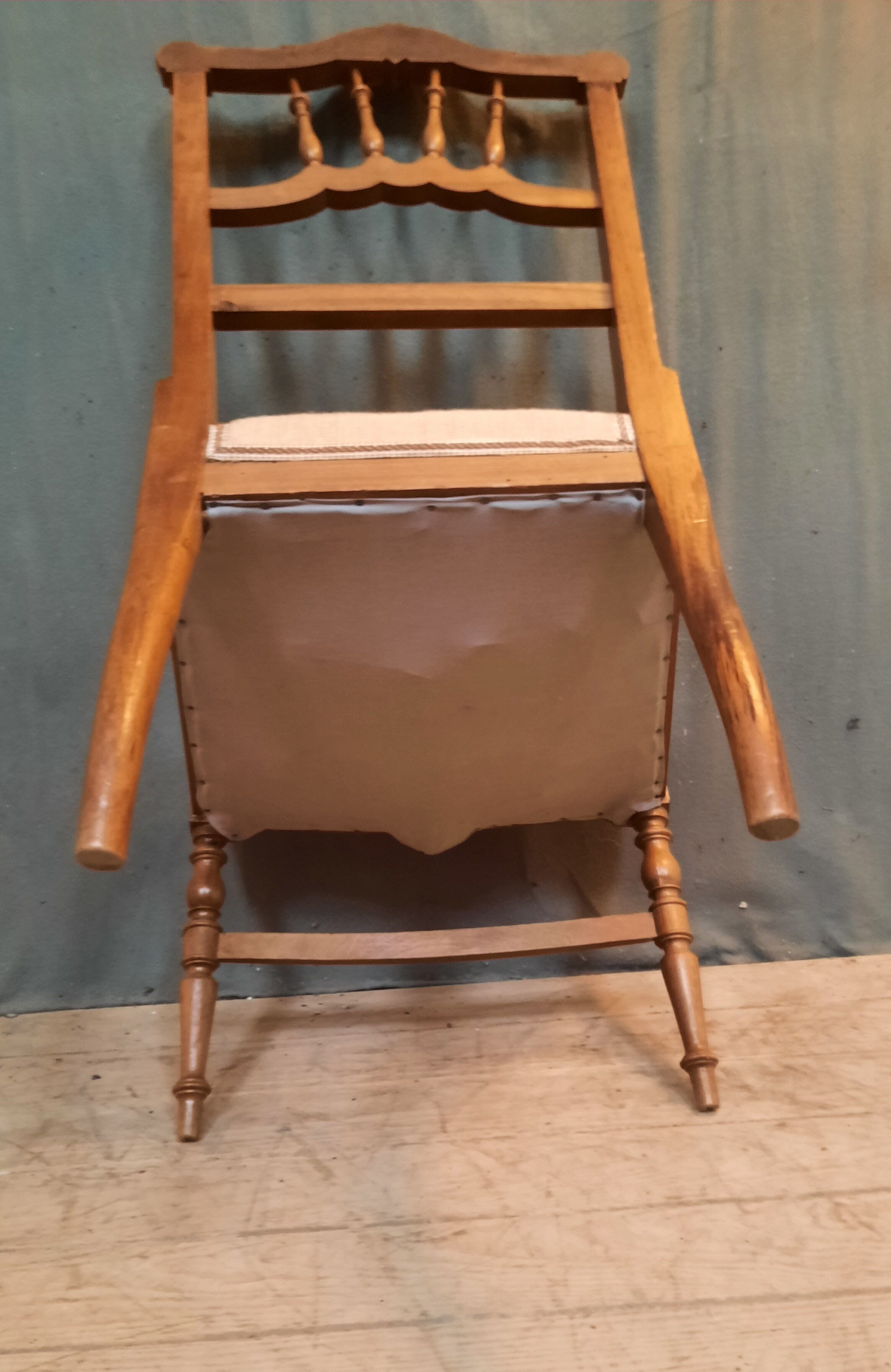Upholstered low chair