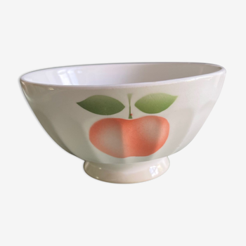 Old bowl with facets apple pattern