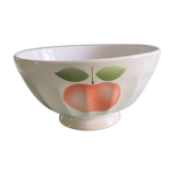 Bol ancien à facettes motif pomme