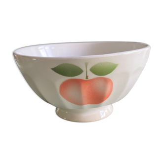 Old bowl with facets apple pattern