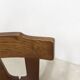 Chaise brutaliste 1960 bois massif