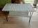 Table basse rotin peint métal 37 X 76 hauteur 49 cm