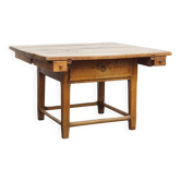 Square Antique Elm Dining Table