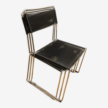 4 chaise Spaghetti par Giandomenico Belotti pour Alias