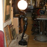 Large Art Deco style lamp 75 cm high