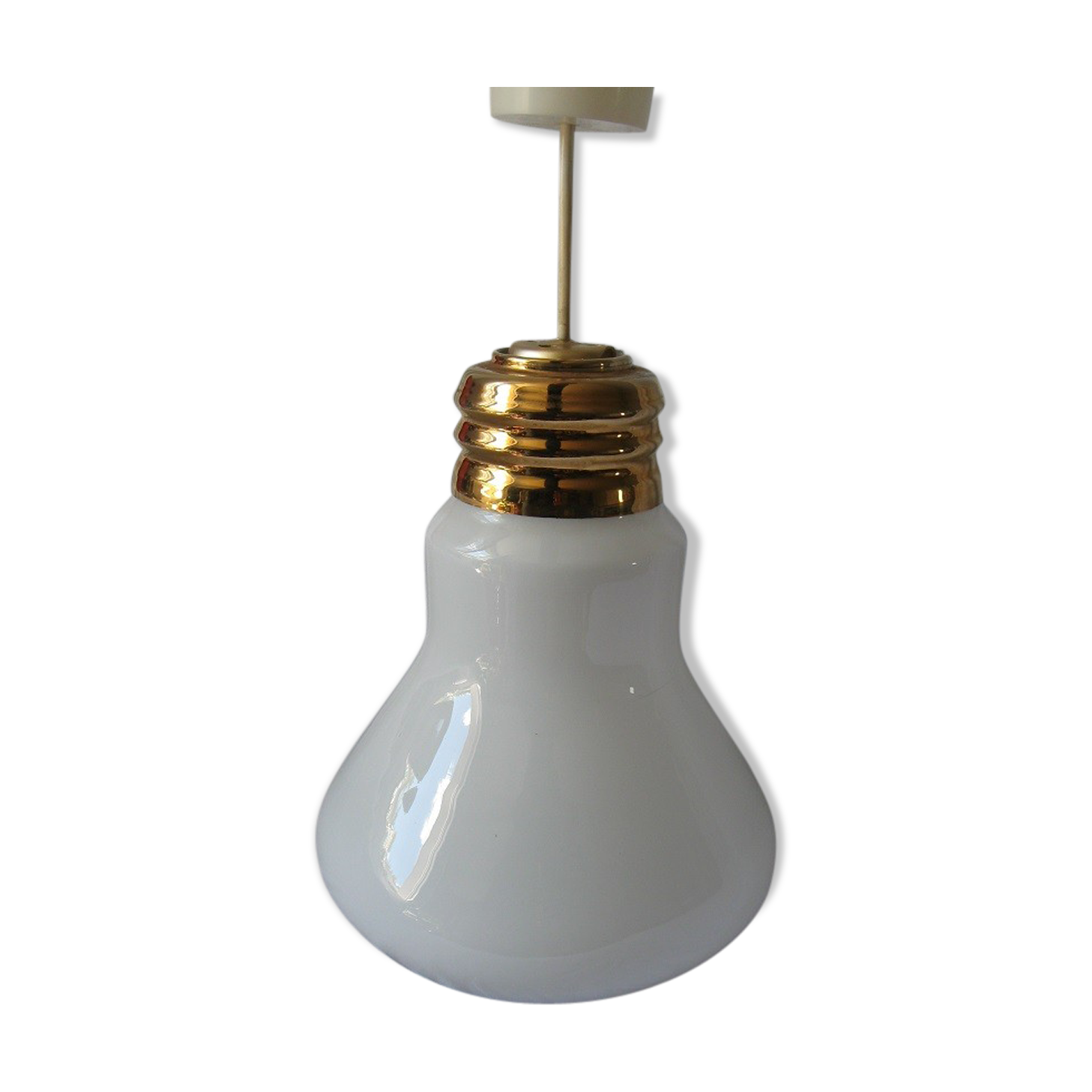 Suspension large glass bulb chandelier