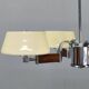 Art Deco Chandelier in Chrome, Wood and Glass, Czechoslovakia