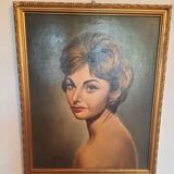 Portrait De Femme Pour Cette Huile Sur Toile