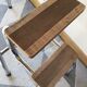 Tabouret escabeau formica roux marches bois