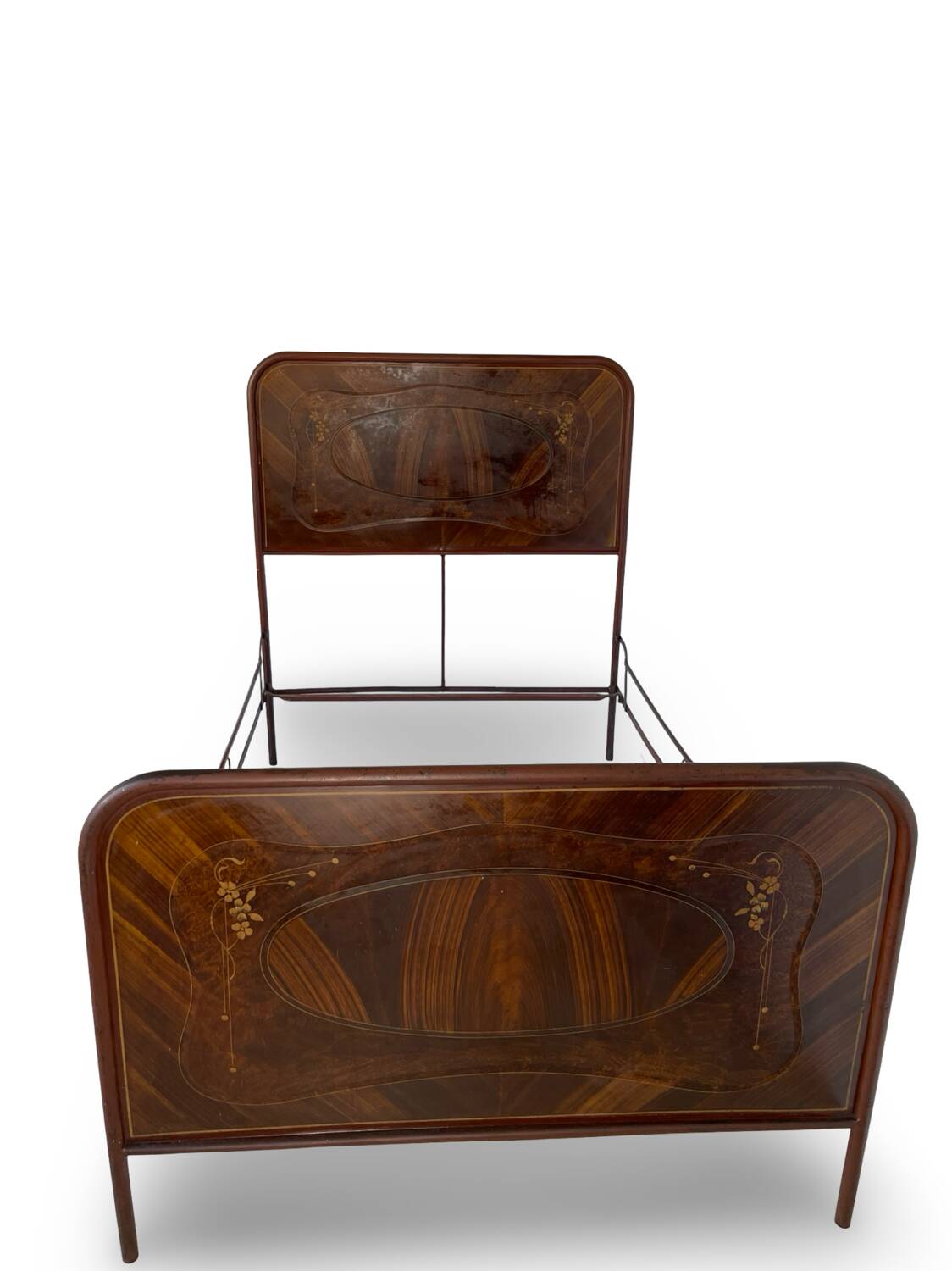 Cadre de lit Art déco italien une place et demie, 1925